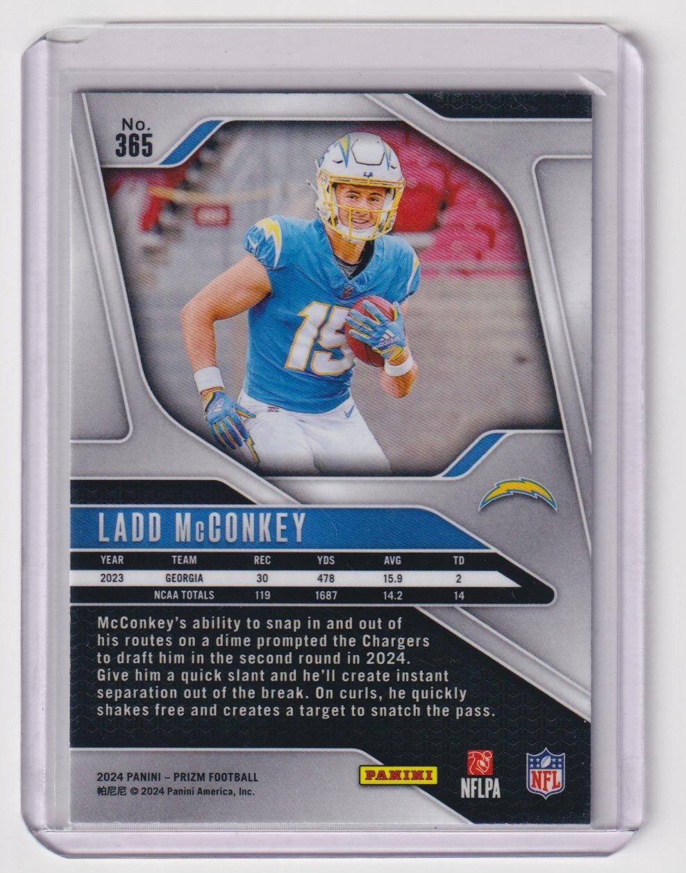 2024 Panini Prizm #365 Ladd McConkey