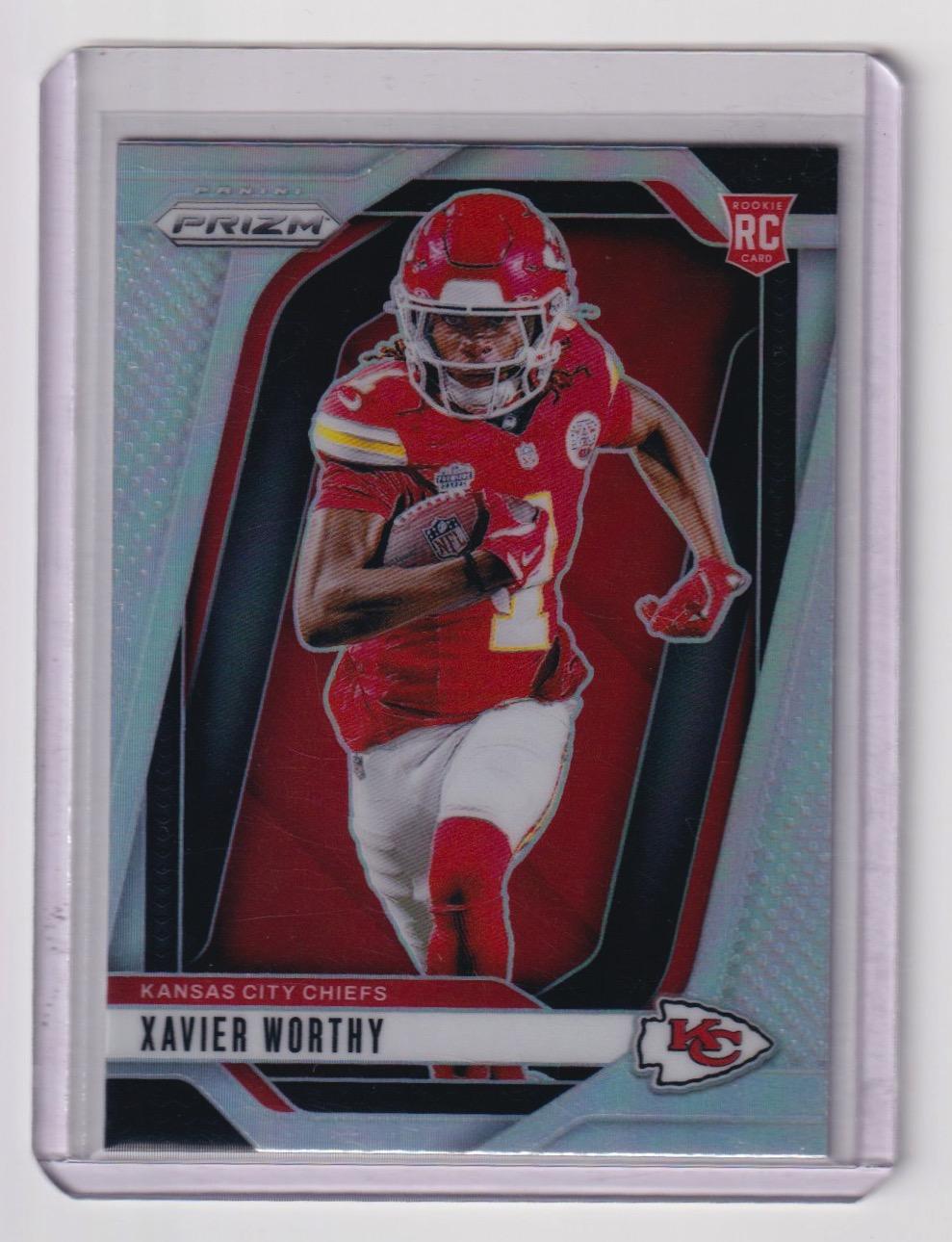 2024 Panini Prizm #42 Xavier Worthy Rookie Variations Silver Prizm