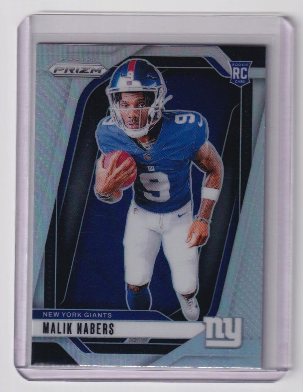 2024 Panini Prizm #28 Malik Nabers Rookie Variations Silver Prizm