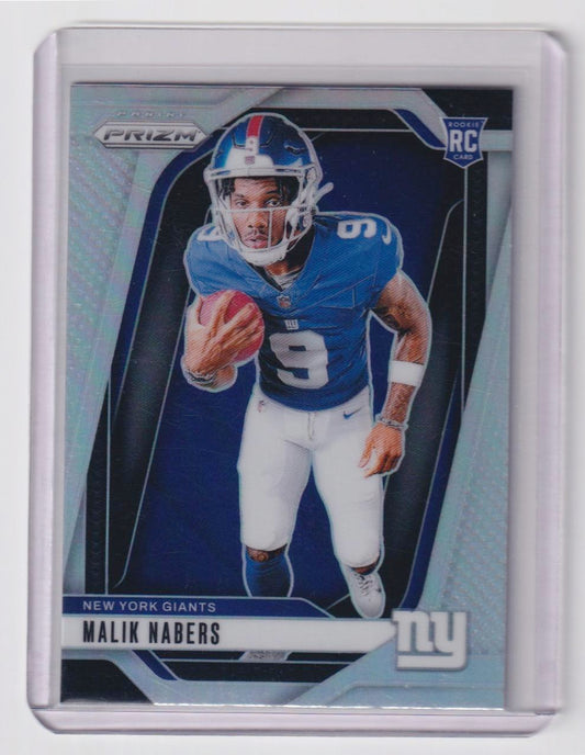 2024 Panini Prizm #28 Malik Nabers Rookie Variations Silver Prizm