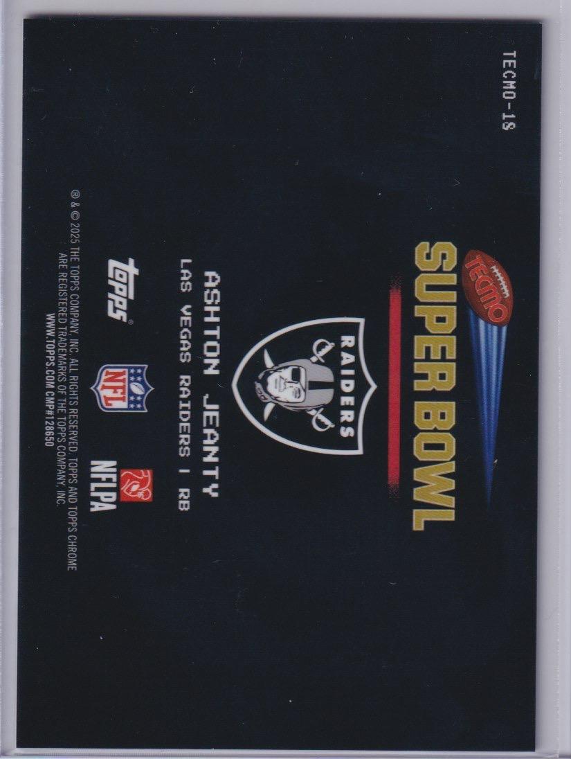 2025 Topps Chrome #TECMO-18 Ashton Jeanty Tecmo