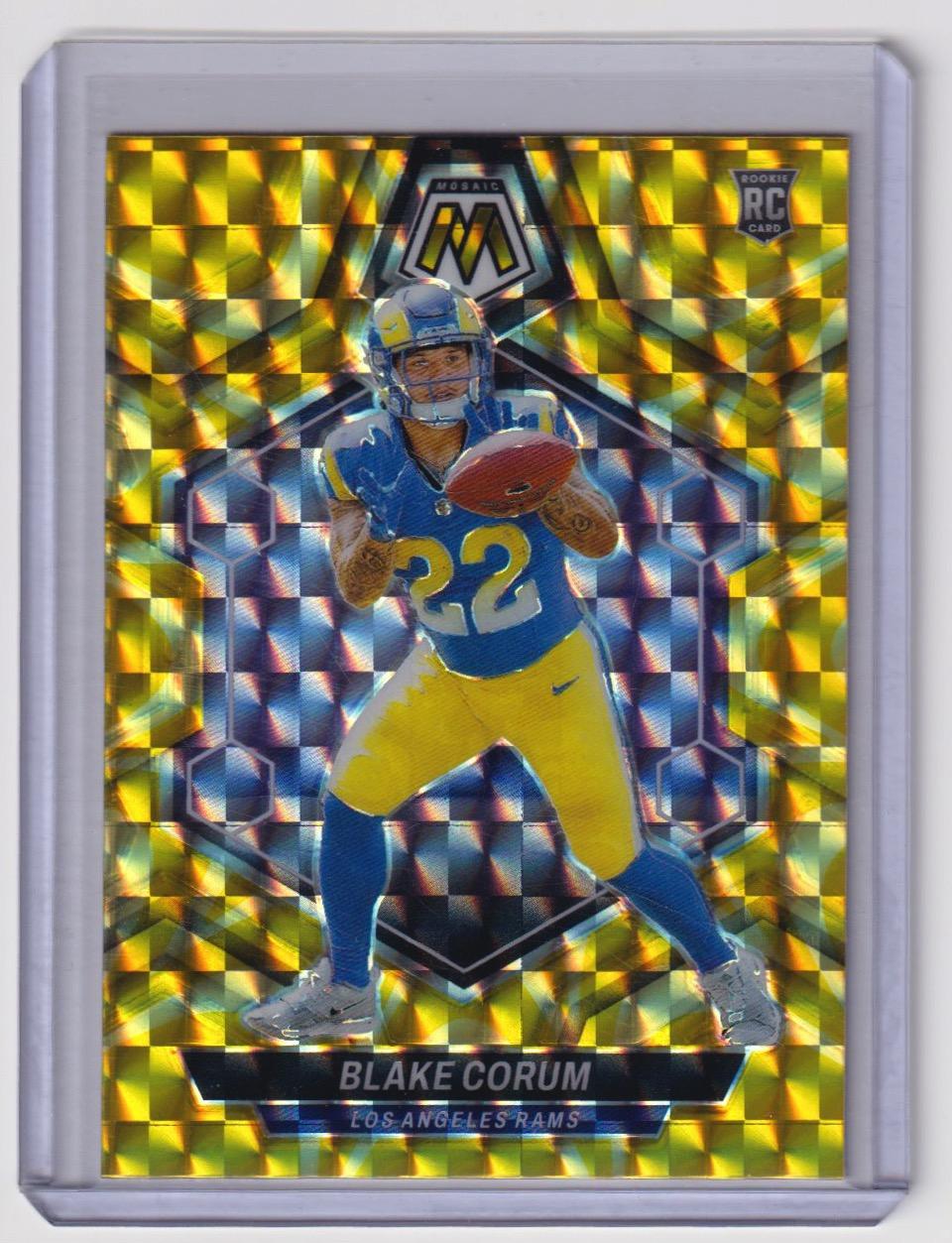 2024 Panini Mosaic #368 Blake Corum Mosaic Reactive Yellow