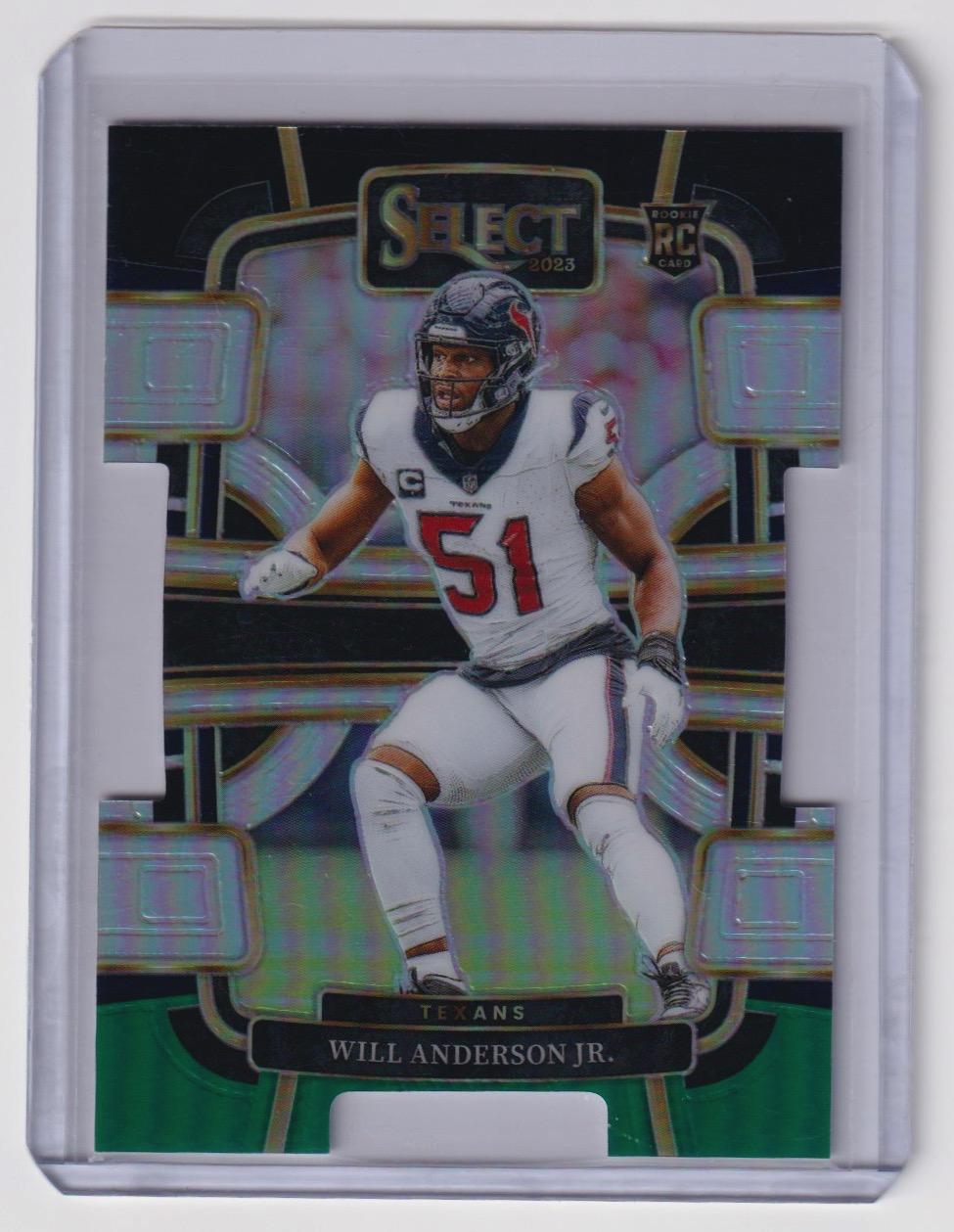 2023 Panini Select #40 Will Anderson Jr. Silver Prizms Die Cuts
