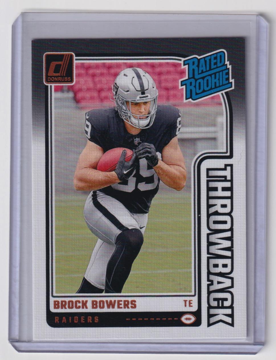 2024 Donruss #45 Brock Bowers Rated Rookies Throwback