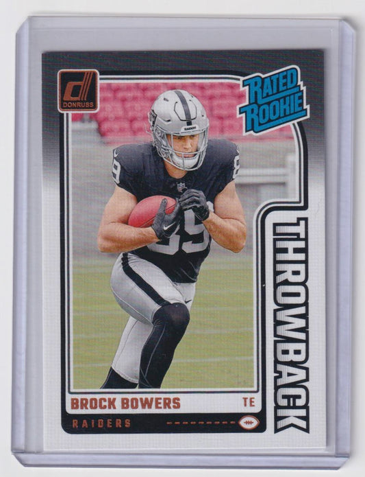 2024 Donruss #45 Brock Bowers Rated Rookies Throwback