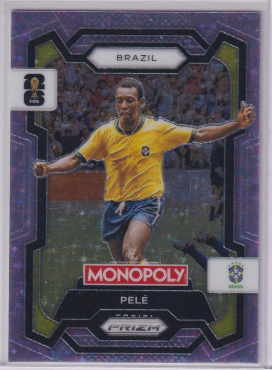 2026 Panini Prizm Monopoly FIFA World Cup #16 Pele Sparkle Pink Prizms