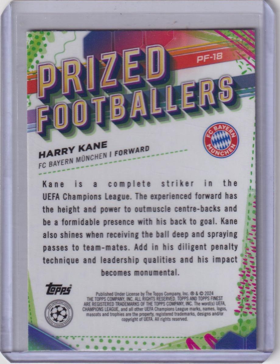 2023-24 Finest UEFA Club Competitions #PF-18 Harry Kane Prized Footballers
