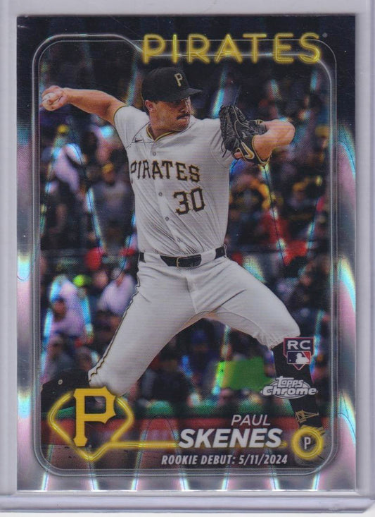 2024 Topps Chrome Update #USC27 Paul Skenes RayWave Refractors
