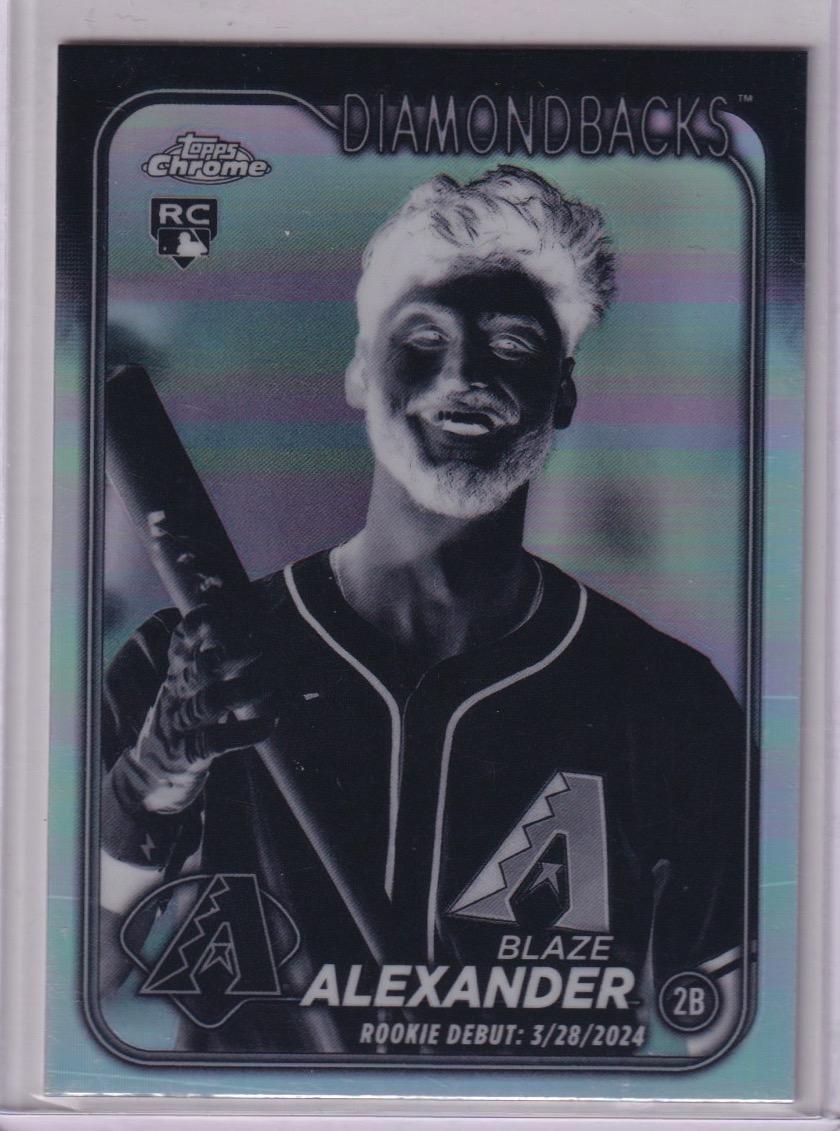 2024 Topps Chrome Update #USC62 Blaze Alexander Negative Refractors