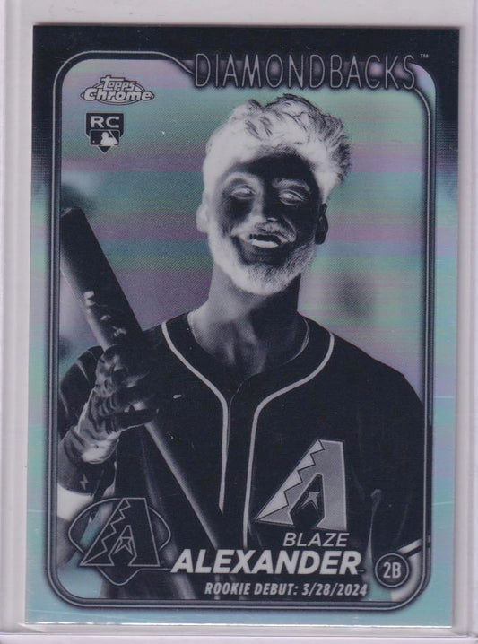 2024 Topps Chrome Update #USC62 Blaze Alexander Negative Refractors