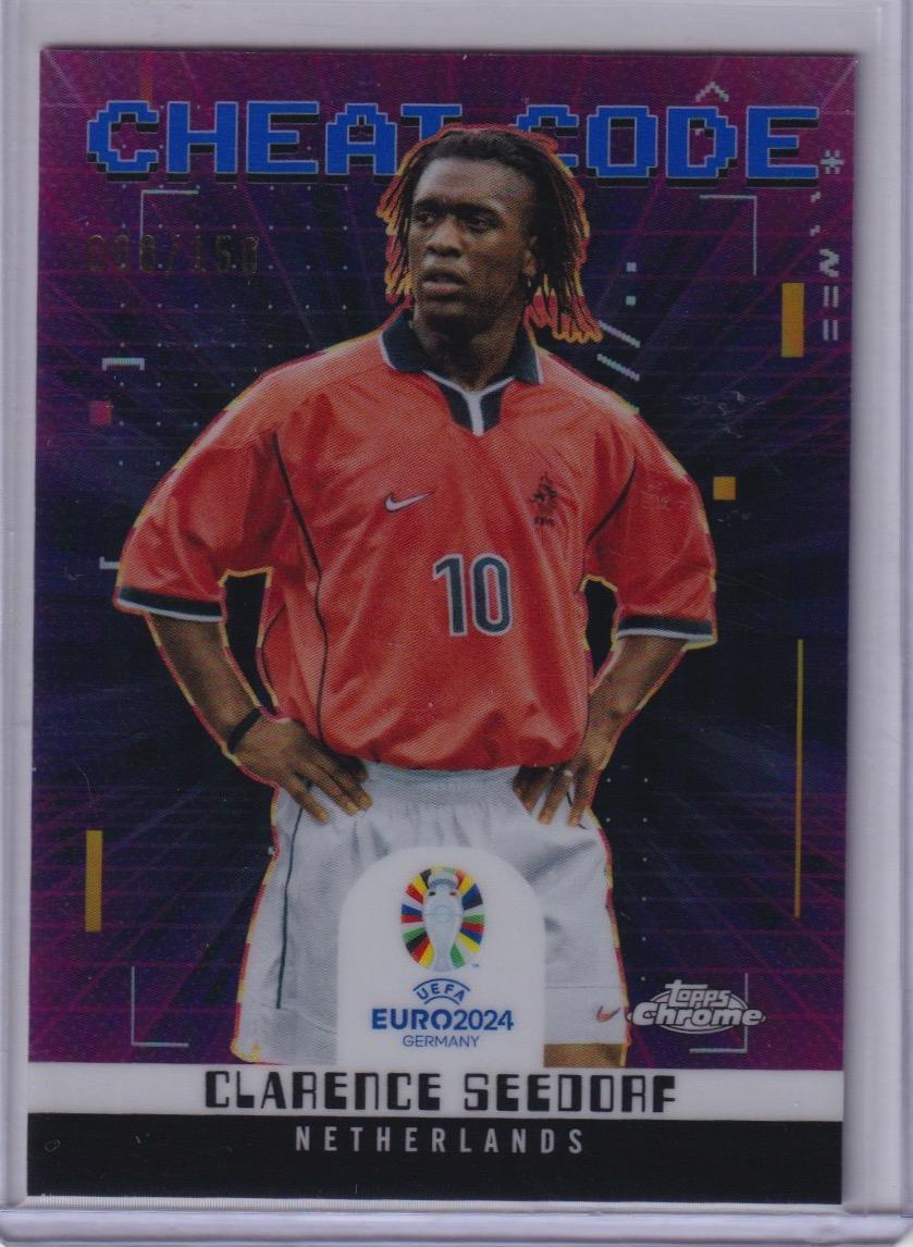 2024 Topps Chrome UEFA EURO #CC-13 Clarence Seedorf Cheat Code
