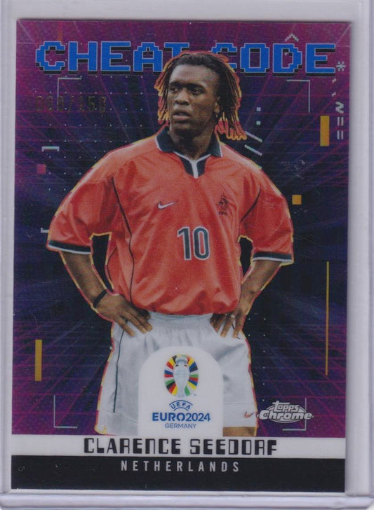 2024 Topps Chrome UEFA EURO #CC-13 Clarence Seedorf Cheat Code