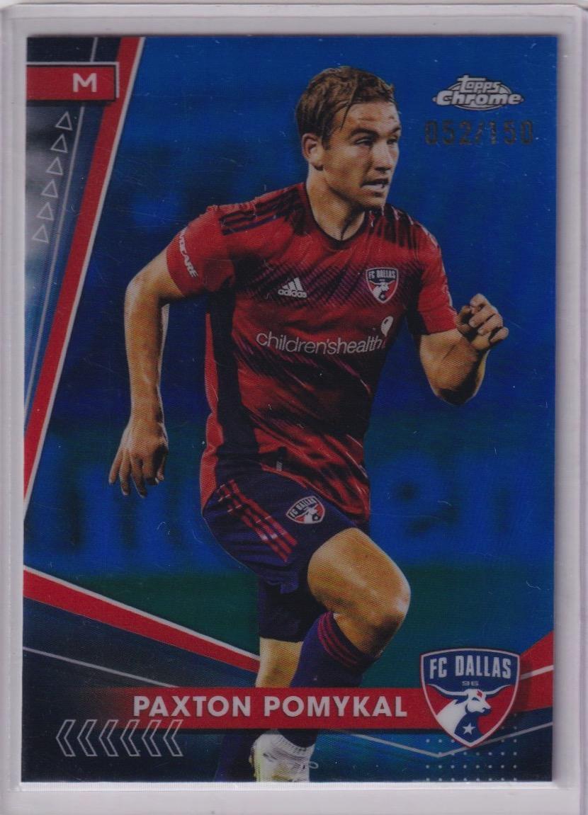 2024 Topps Chrome MLS #19 Paxton Pomykal Blue Refractor #/150