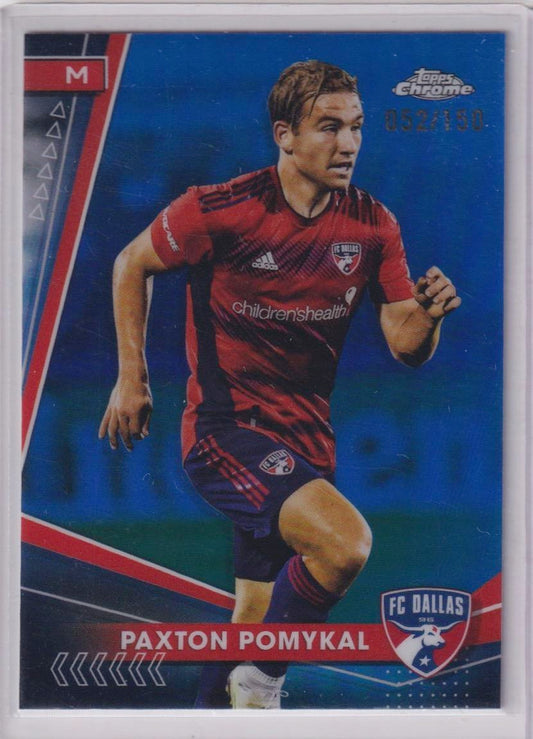 2024 Topps Chrome MLS #19 Paxton Pomykal Blue Refractor #/150