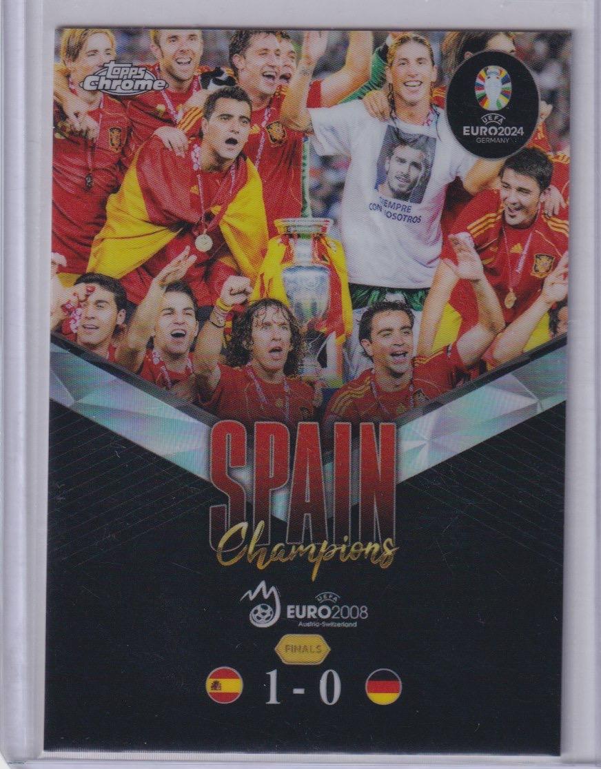 2024 Topps Chrome UEFA EURO #US-2 Spain Champions - Ultimate Showdown