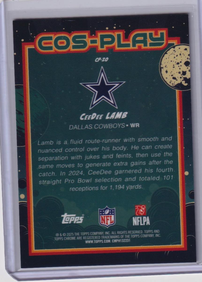 2025 Topps Chrome Cosmic #CP-20 CeeDee Lamb Cos-Play