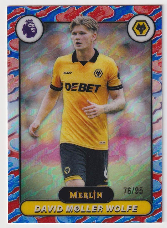 2026 Merlin #198 David Møller Wolfe Battle of Britpop Refractor #/95