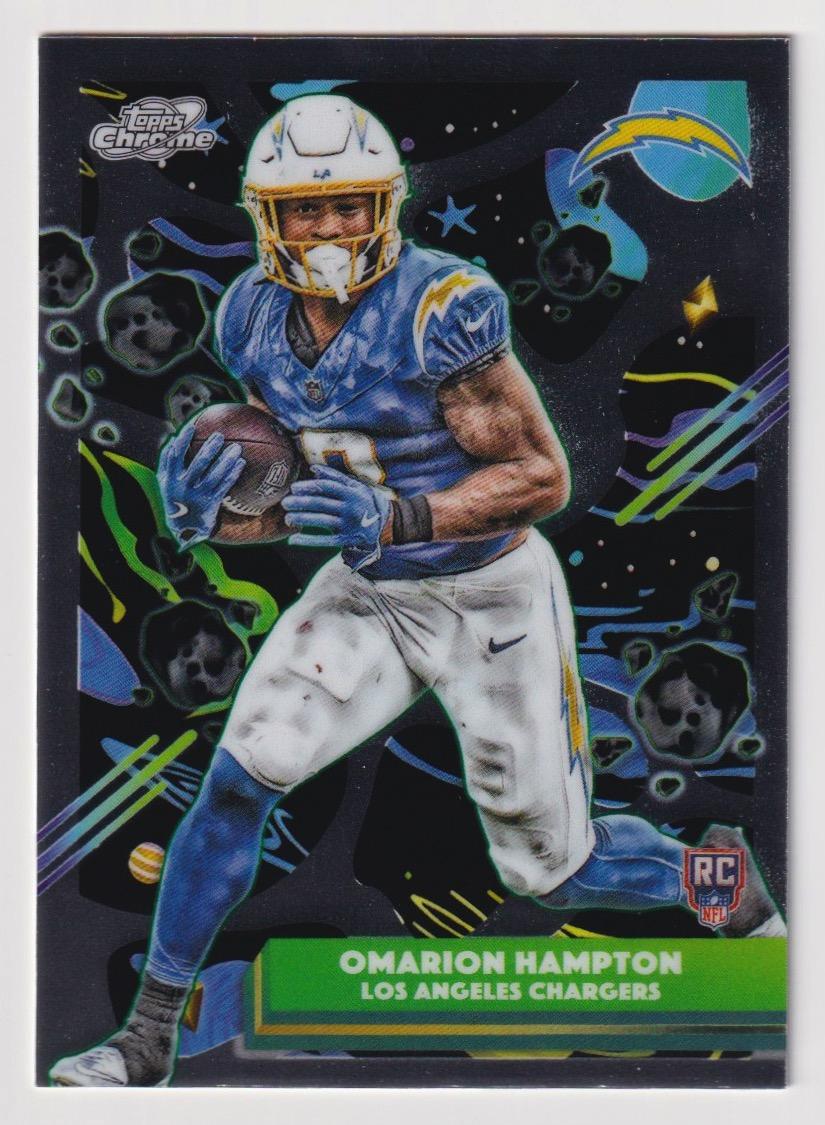 2025 Topps Chrome Cosmic #155 Omarion Hampton