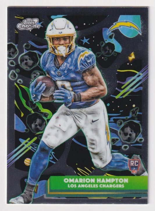 2025 Topps Chrome Cosmic #155 Omarion Hampton