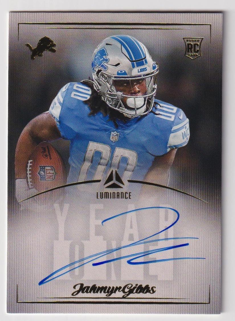 2023 Panini Luminance #Y1JAG Jahmyr Gibbs Year One Signatures RPS