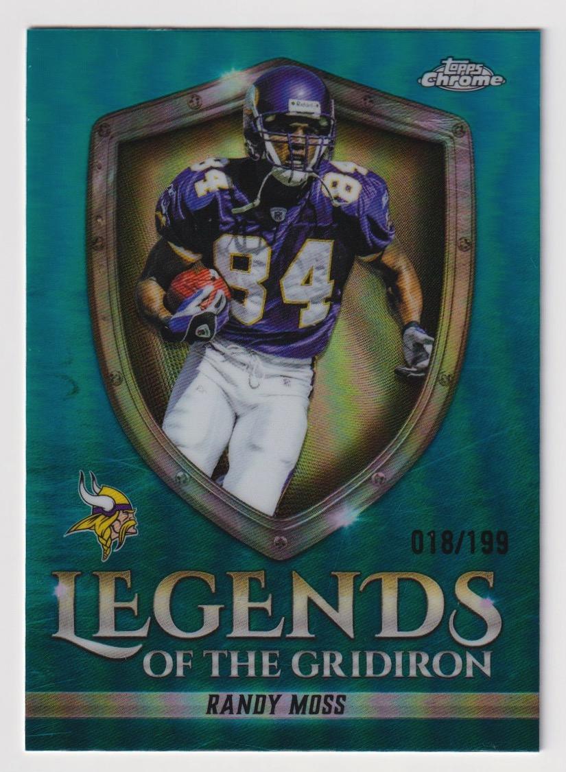 2025 Topps Chrome - Legends of the Gridiron Randy Moss #LOG-25 Refractor /199