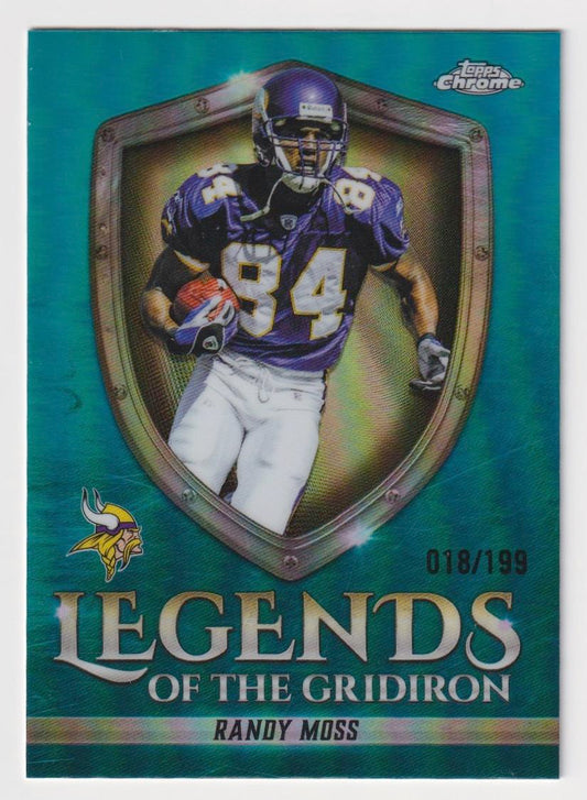 2025 Topps Chrome - Legends of the Gridiron Randy Moss #LOG-25 Refractor /199