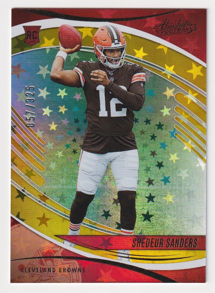 2025 Panini Absolute #177 Shedeur Sanders Gold Stars #/325