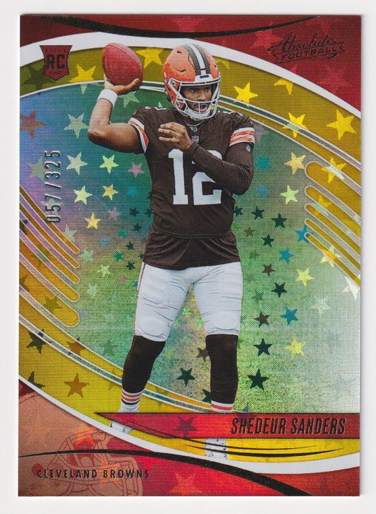 2025 Panini Absolute #177 Shedeur Sanders Gold Stars #/325