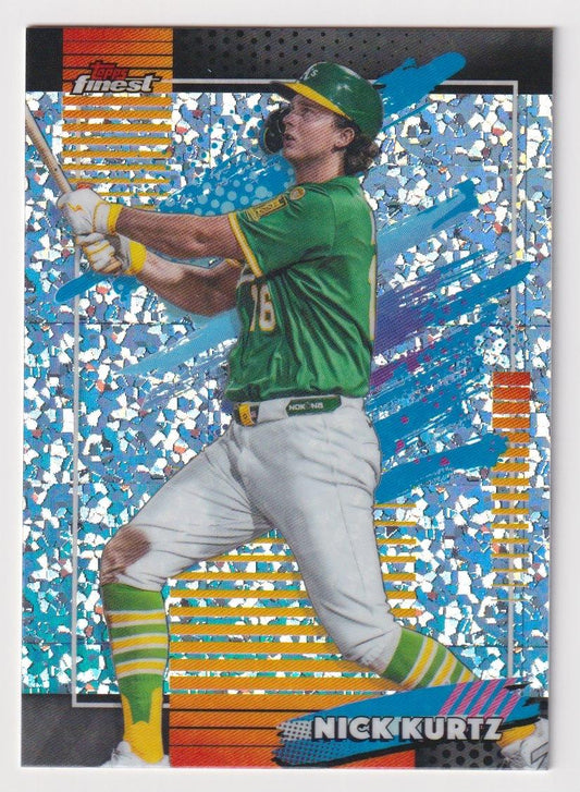 2026 Finest #176 Nick Kurtz Mini-Diamond Refractors