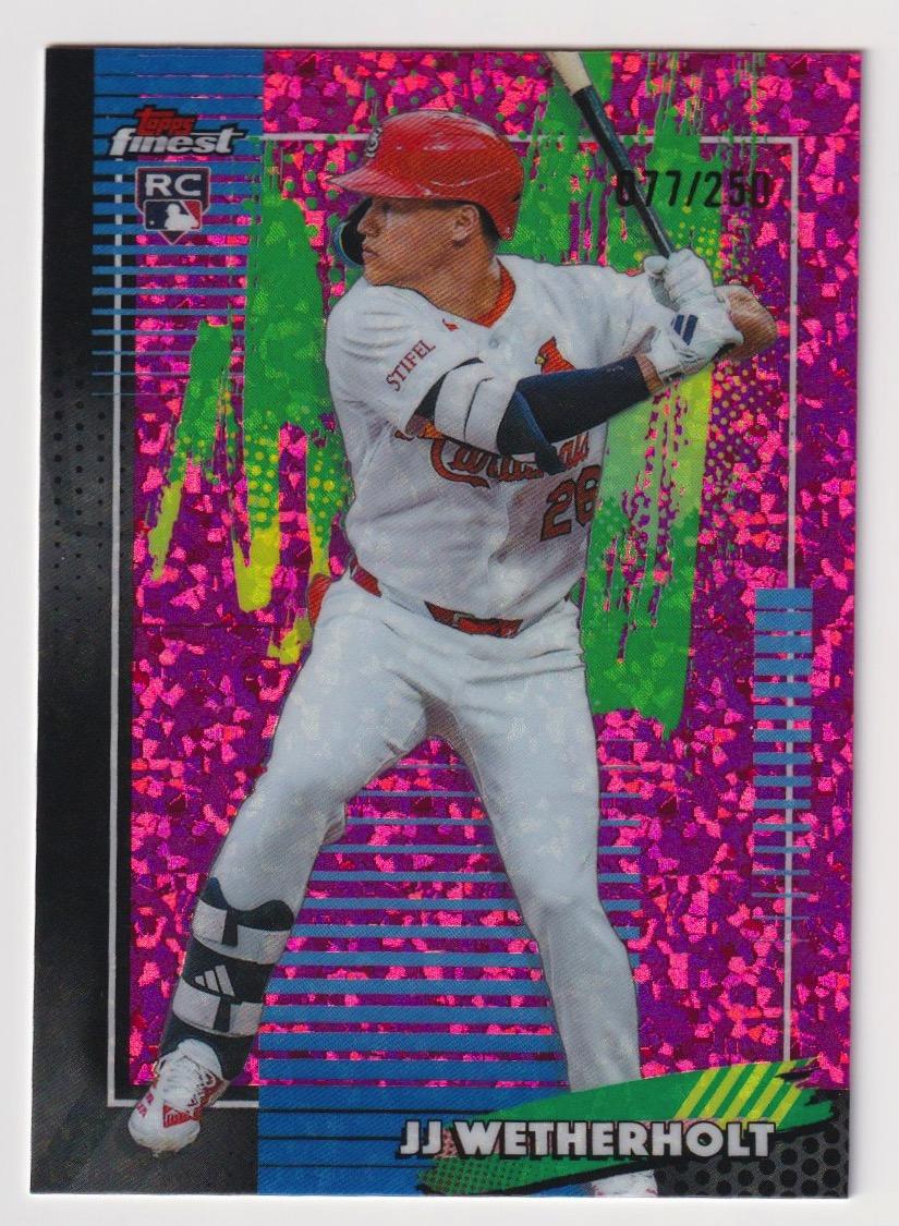 2026 Finest #15 JJ Wetherholt Pink Mini-Diamond Refractors #/250
