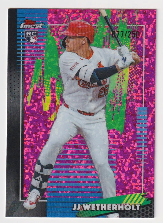 2026 Finest #15 JJ Wetherholt Pink Mini-Diamond Refractors #/250