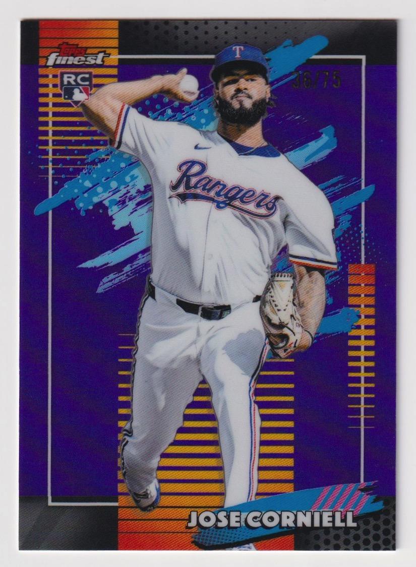 2026 Finest #195 Jose Corniell Purple Refractors #/75