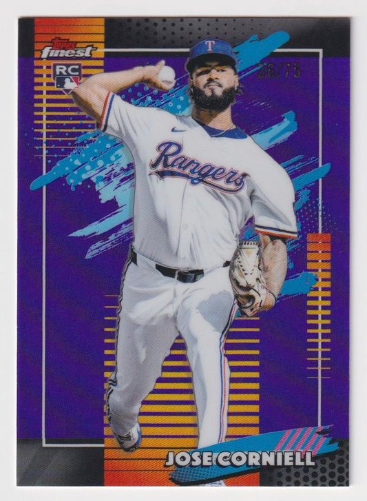 2026 Finest #195 Jose Corniell Purple Refractors #/75