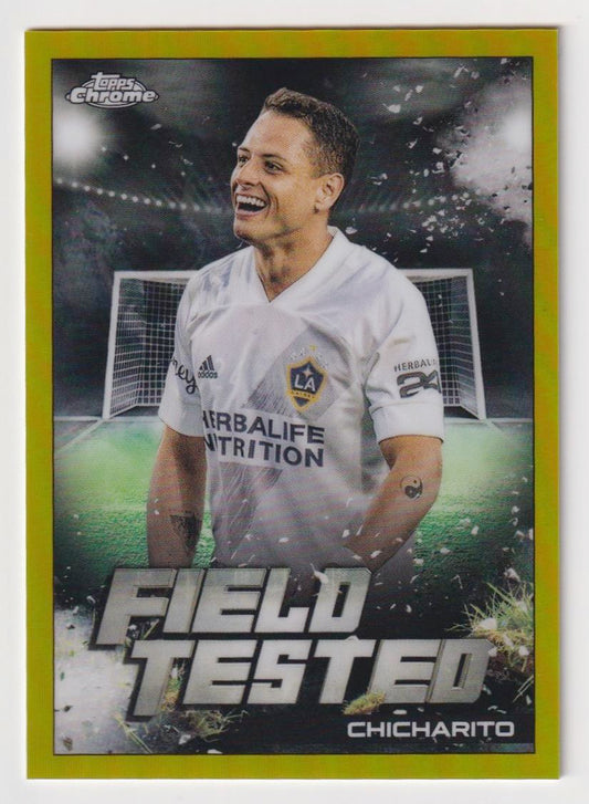 2022 Topps Chrome MLS #FT-8 Chicharito Field Tested Gold #/50