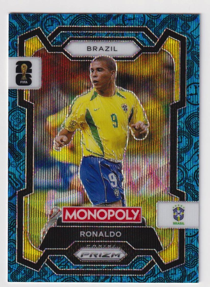 Ronaldo 2026 Panini Prizm Monopoly World Cup #18 Four Corners Blue Wave