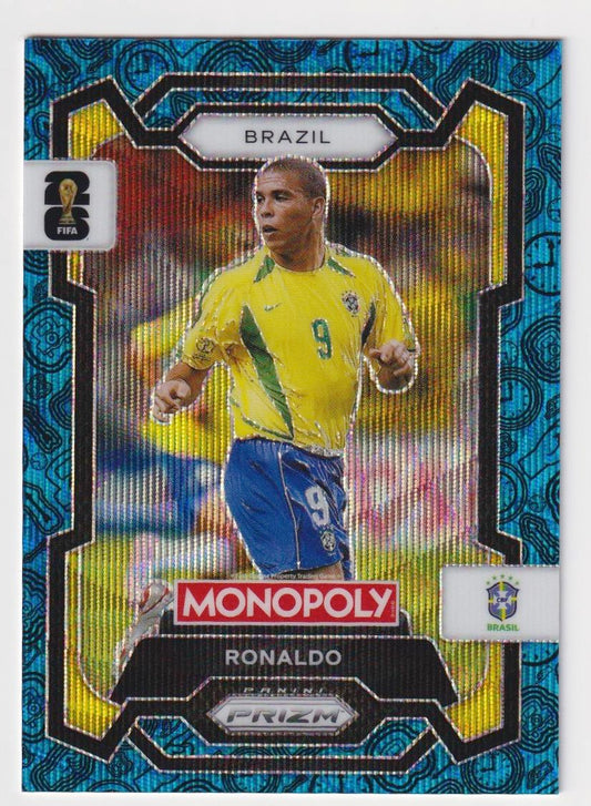 Ronaldo 2026 Panini Prizm Monopoly World Cup #18 Four Corners Blue Wave