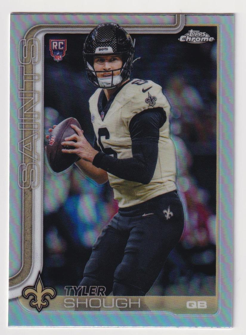 2025 Topps Chrome #398 Tyler Shough Topps Refractor