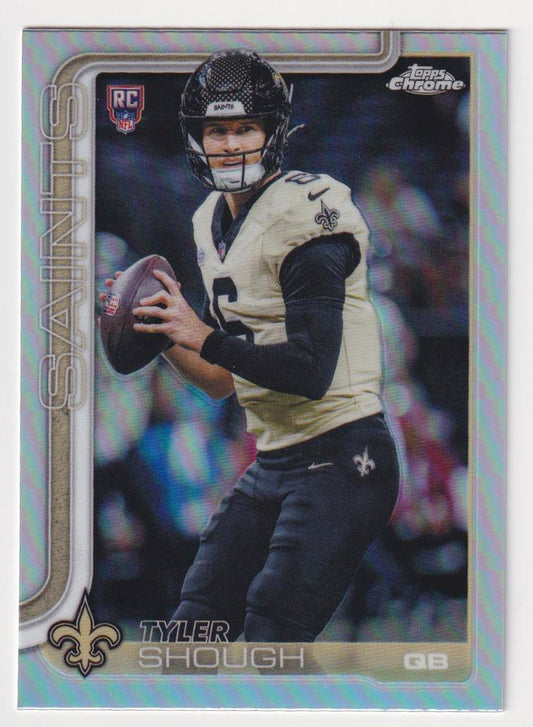 2025 Topps Chrome #398 Tyler Shough Topps Refractor