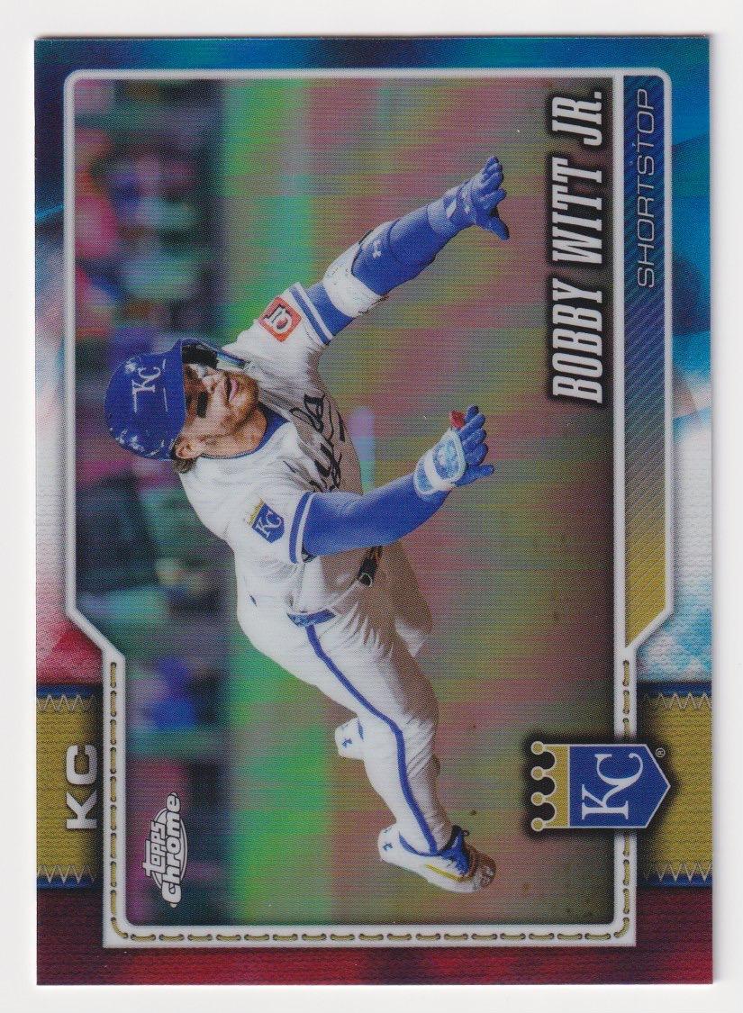 2026 Topps Chrome #12 Bobby Witt Jr. Red White and Blue Refractors