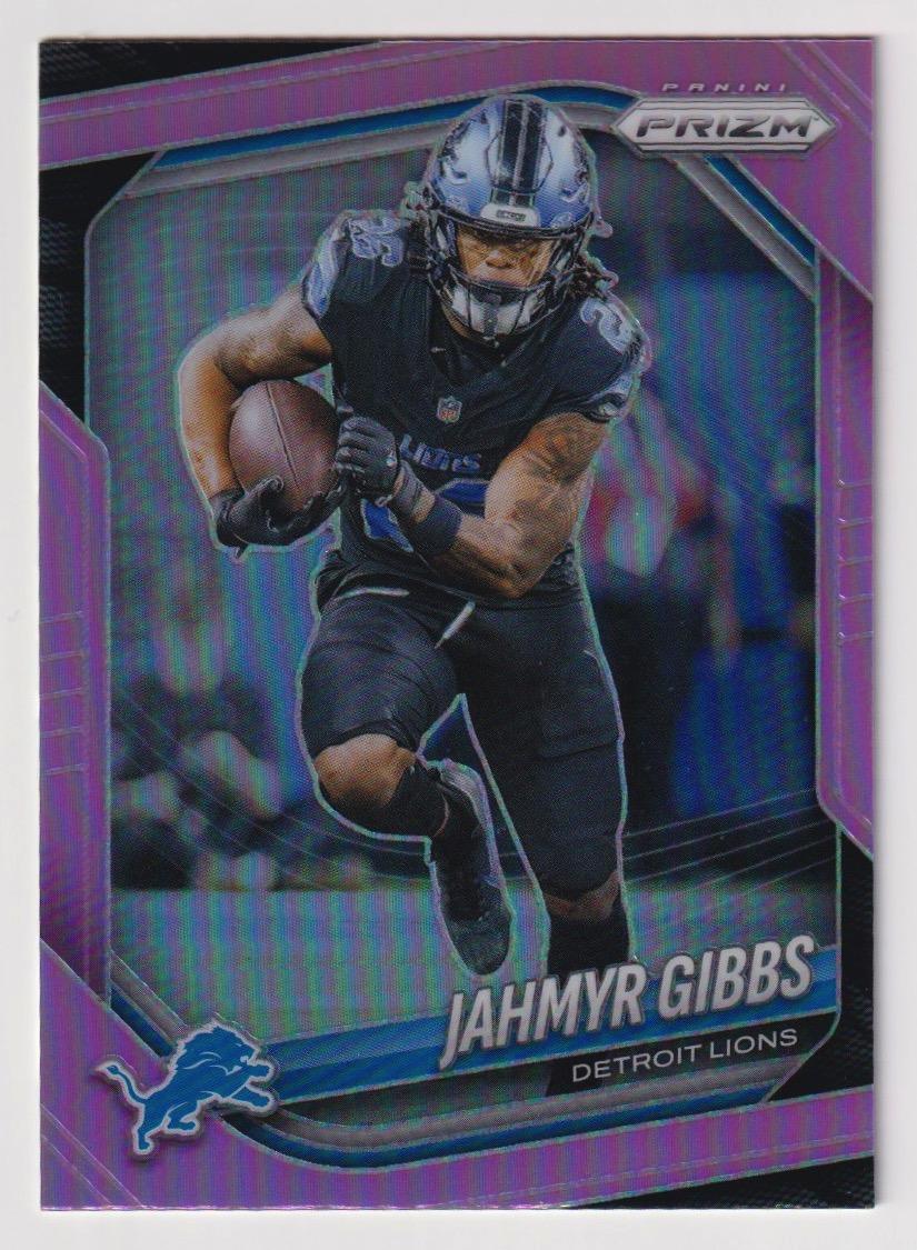2025 Panini Prizm #74 Jahmyr Gibbs Pink