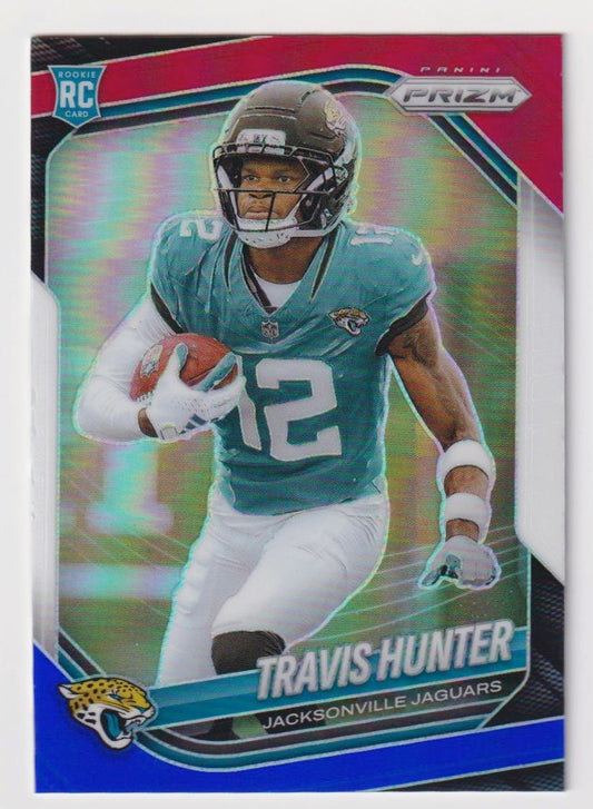 2025 Panini Prizm #301 Travis Hunter Red White and Blue