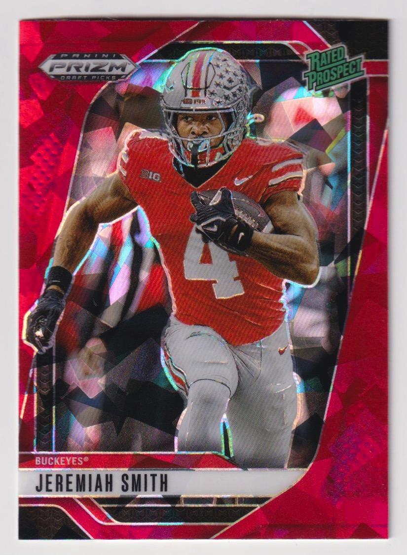 2025 Panini Prizm Draft Picks #160 Jeremiah Smith Prizms Red Ice