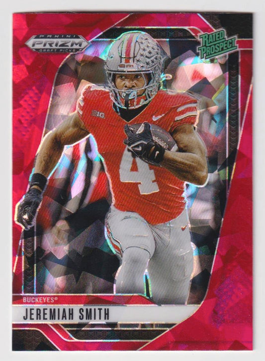 2025 Panini Prizm Draft Picks #160 Jeremiah Smith Prizms Red Ice