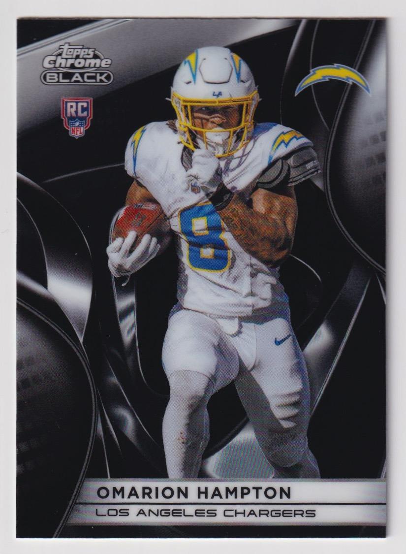 2025 Topps Chrome Black #127 Omarion Hampton
