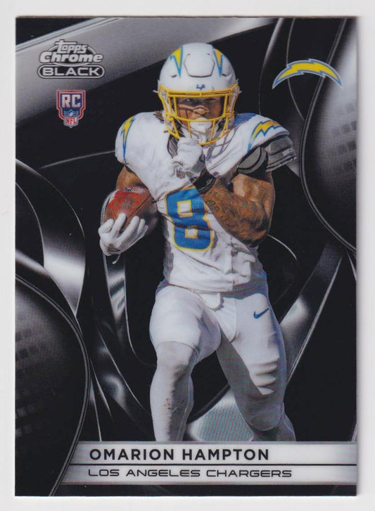 2025 Topps Chrome Black #127 Omarion Hampton