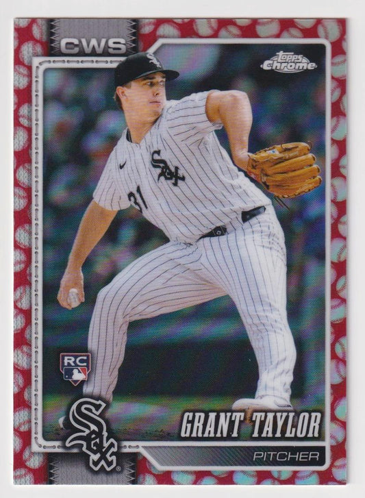 2026 Topps Chrome #85 Grant Taylor Baseball Seams Refractors