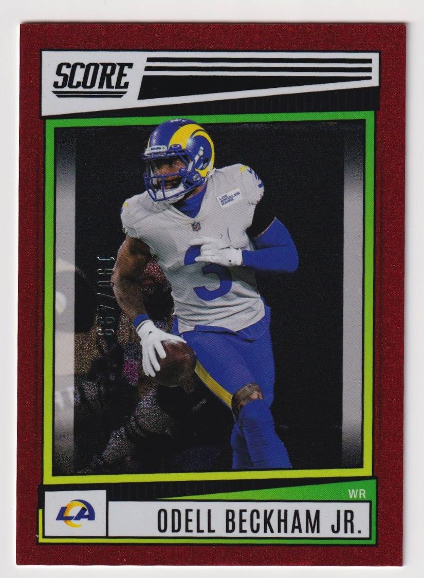 2022 Score #154 Odell Beckham Jr. Dots Red #/499