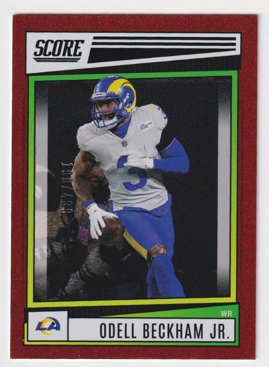 2022 Score #154 Odell Beckham Jr. Dots Red #/499
