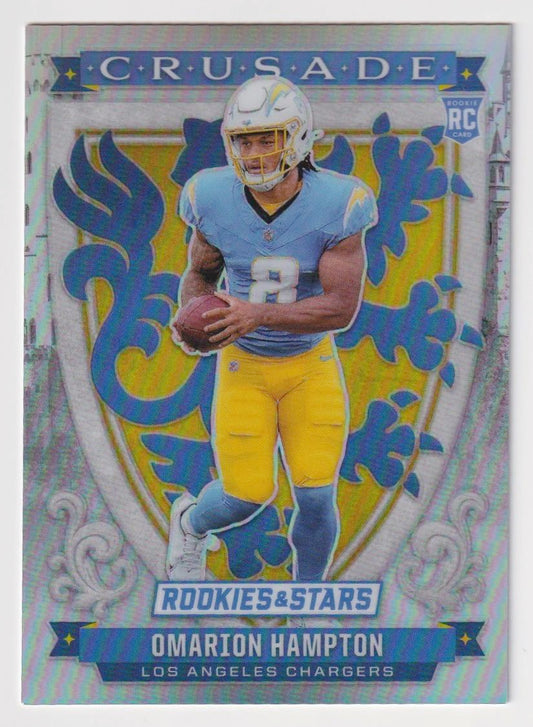 2025 Panini Rookies & Stars #17 Omarion Hampton Crusade Silver