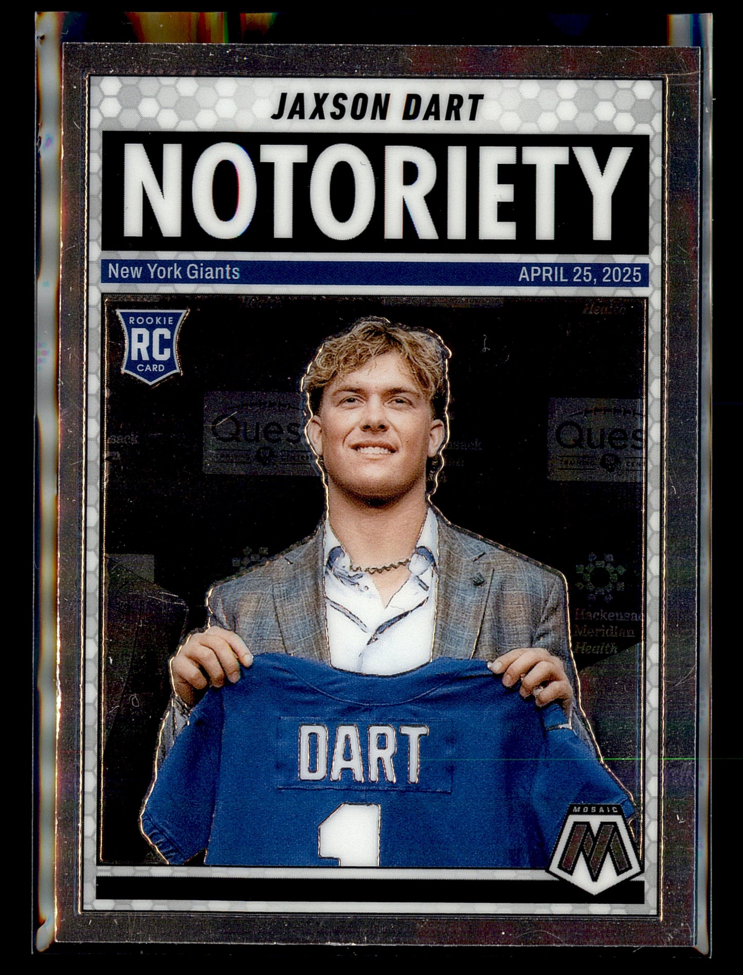 2025 Panini Mosaic #11 Jaxson Dart Notoriety